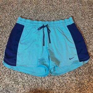 Nike Running Shorts‎ Athletic Gym Training Fitness Blue Drawstring Size M